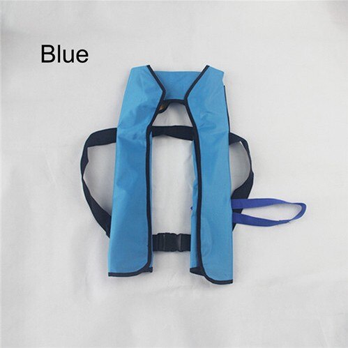 Swiming Life Vest-chaleco salvavidas de pesca, 5 segundos, automático, inflable, de rescate, 15kg, kayak de flotabilidad, mujer/hombre: BLUE