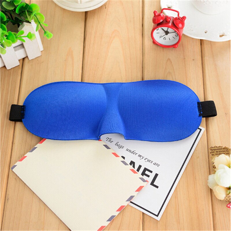 3D Sleeep Eye Mask Eyeshade Cover Shade Soft Sponge Padded Travel Sleeping Blindfold Sleep Aid Eyepatch Adult Sex Games-10: Blue