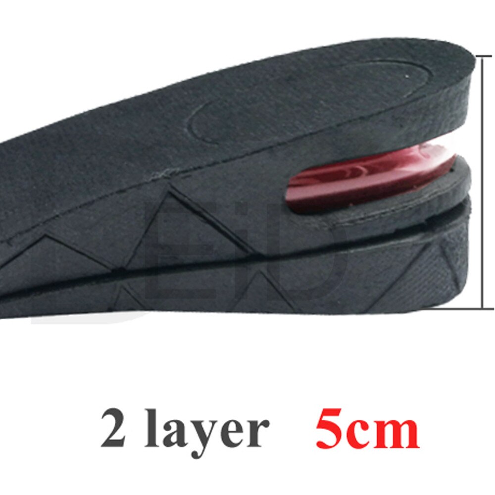 EiD 3-9cm Höer ErhöHenne Einlegesohle Kissen Höer Heben Verstellbaren schneiden Schuh Ferse EinfüGen Größer Frauen Männer unisex Fuß Pads: Höhe 5cm
