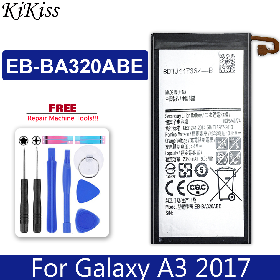 Battery For Samsung A3 A5 A7 Edition A300 A310 A320 A500 A510 A520 A700 A710 A720 EB-BA310ABE For Galaxy A8 A9: A3 2017 EB-BA320ABE