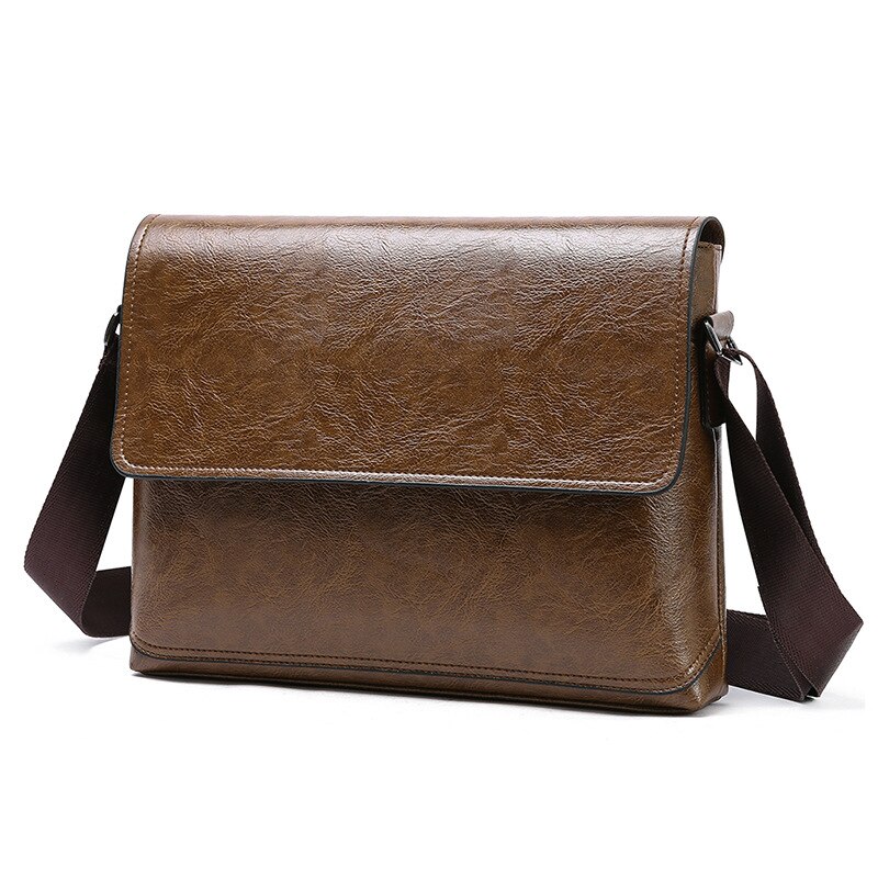 Mens PU Leather Business Briefcase Handbag Laptop Shoulder Messenger Satchel Bag