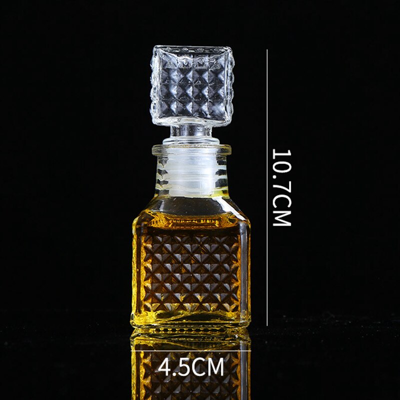 Jarra de miel de cristal de lujo X15, jarra de 50ml de capacidad, 2oz, decantador, botellas de vidrio de almacenamiento, de de boda, tarros de miel: B