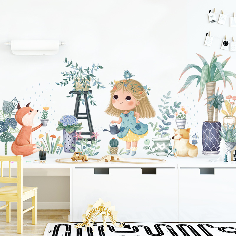 Cartoon children room decoration stickers animal s... – Grandado