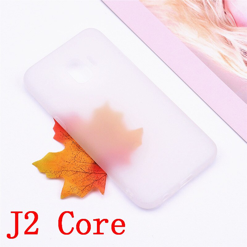 Soft Case For Samsung J2 Core Case Silicone Back Cover Phone Case For Samsung Galaxy J2 Core Case SM-J260F J260F J260 TPU Cover: Transparent White