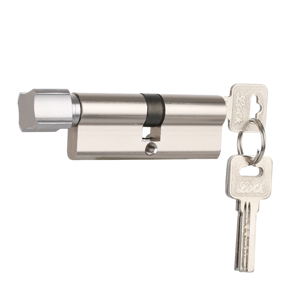 70mm 3 nøgler dør cylinderlås forspændt tyverisikring indgang messing dørlås hjem sikkerhed interiør soveværelse stue håndtag messing