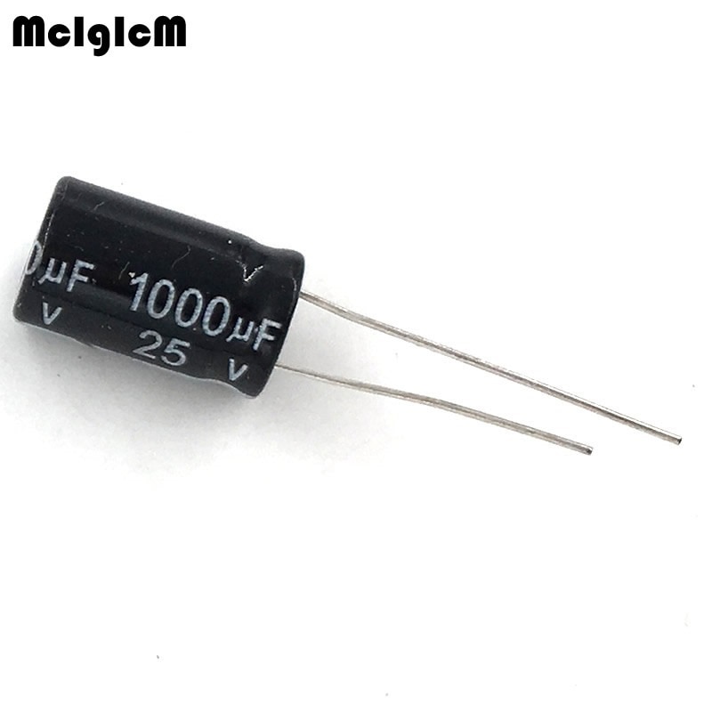 Mcigicm 500 Pcs Aluminium Elektrolytische Condensator 1000 Uf 25 V 10*17 Elektrolytische Condensator 1000 Uf 25 in