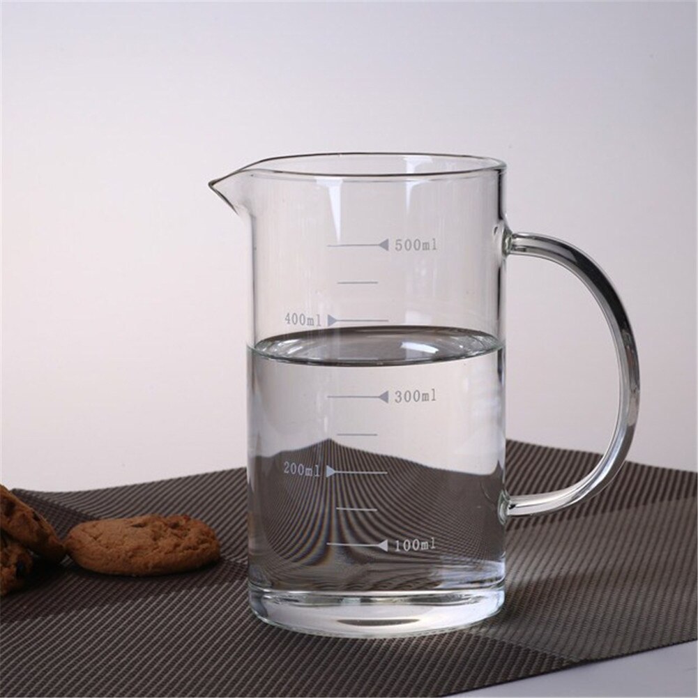 Glass With Scale Measuring Cup Transparent Glass Cups High Capacity High Temperature Resistant Milk Glass Juice Glass Fair