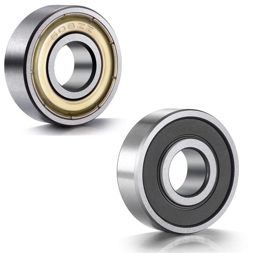 10pcs Double Shielded Miniature High-carbon Steel Single Row 608ZZ ABEC-7 Deep Groove Ball Bearing 8*22*7 8x22x7 MM 608 Z