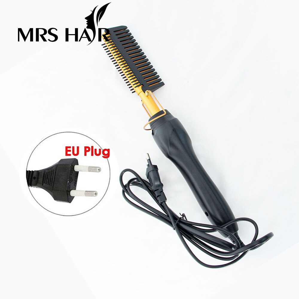 Haar Verwarming Rechtere Platte Kam Quick-Droge Borstel En Krullend Styling Warmte Snel Verstelbare Temperatuur Droog Nat Haar Beschikbaar: EU Plug