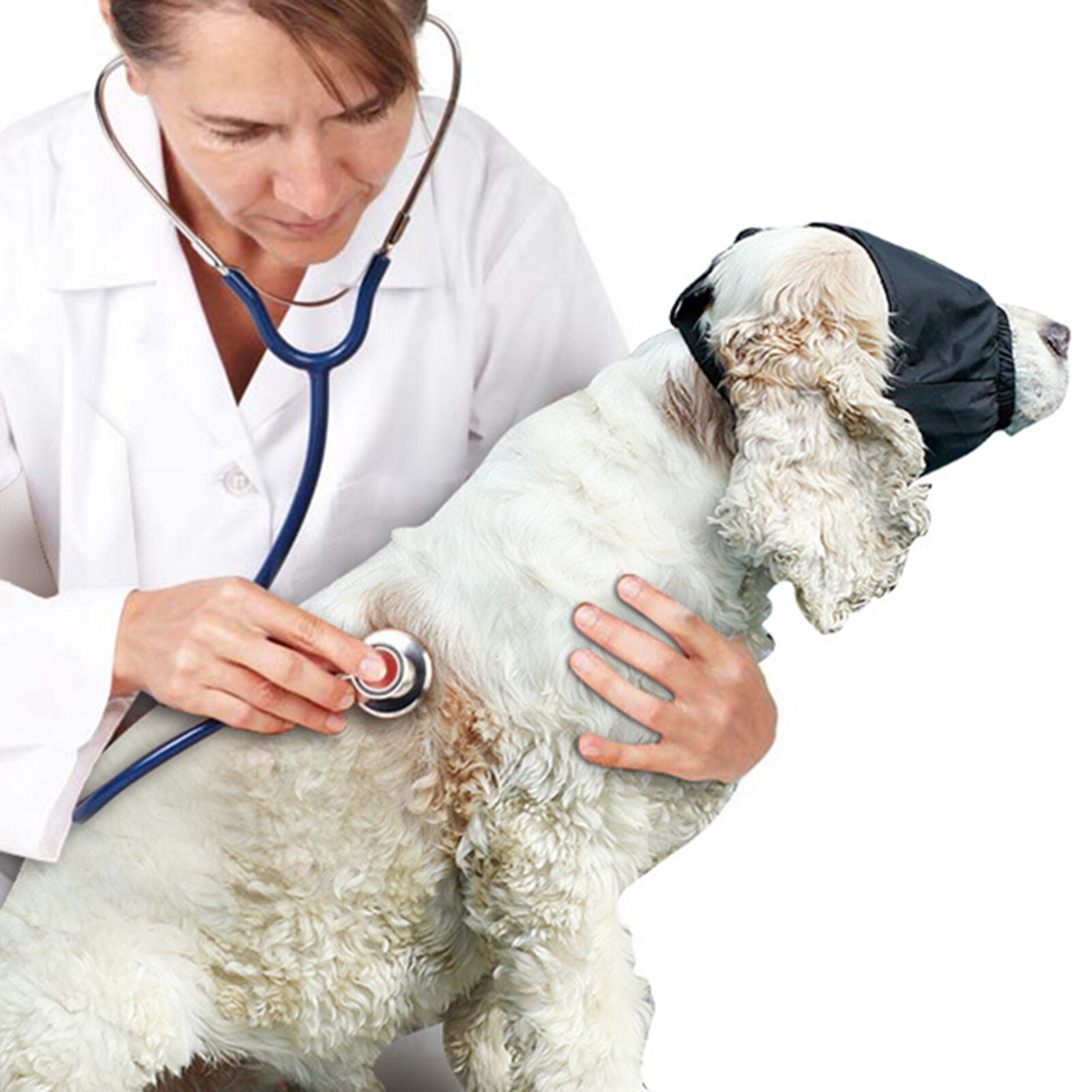 Dog Calming Anxiety Relief Eye Shading Face Cover Grooming Anti Car Sickness Muzzle Blindfold Puppy Kitten Pet Supply