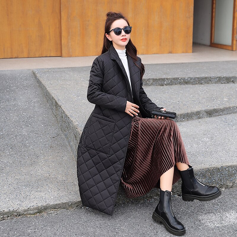 neue Winter Jacke Frauen Gürtel Unten Parkas Weibliche Jacke Langen Mantel Schlank Warme Winter Outwear