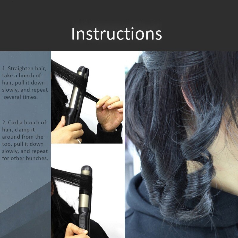 Flat Iron Straightening Iron Hair Straightener Ceramic Coating Plate Straightening Salon Tool