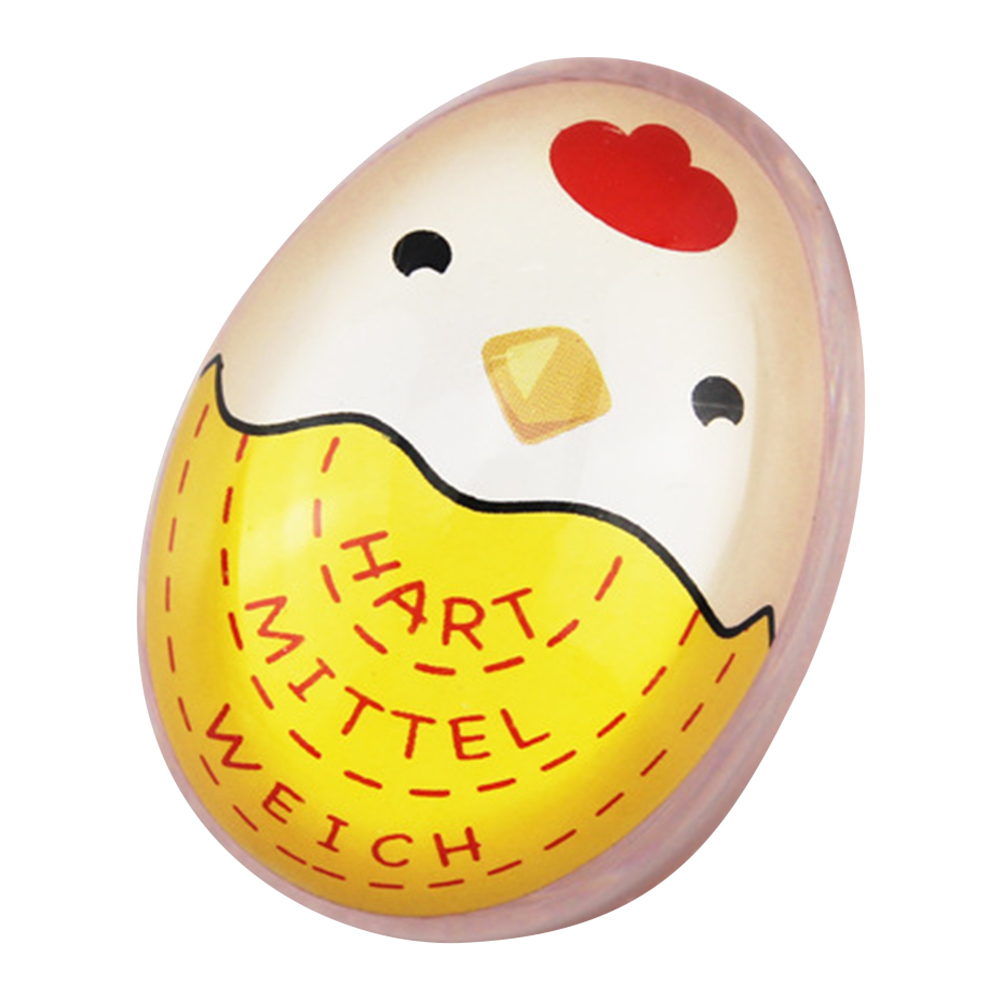 Color Changing Plastic Boiled Egg Alarm Cute Boiled Egg Timer Boiled Egg Alarm Timer Egg Cooking Tools Kitchen Gadgets: Yellow
