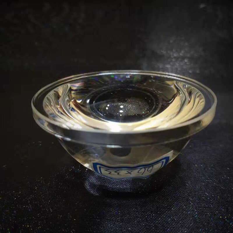 LED Lens 66mm LED Convex Lens Condenser Optical Focusing Plano-Convex Glass Lens