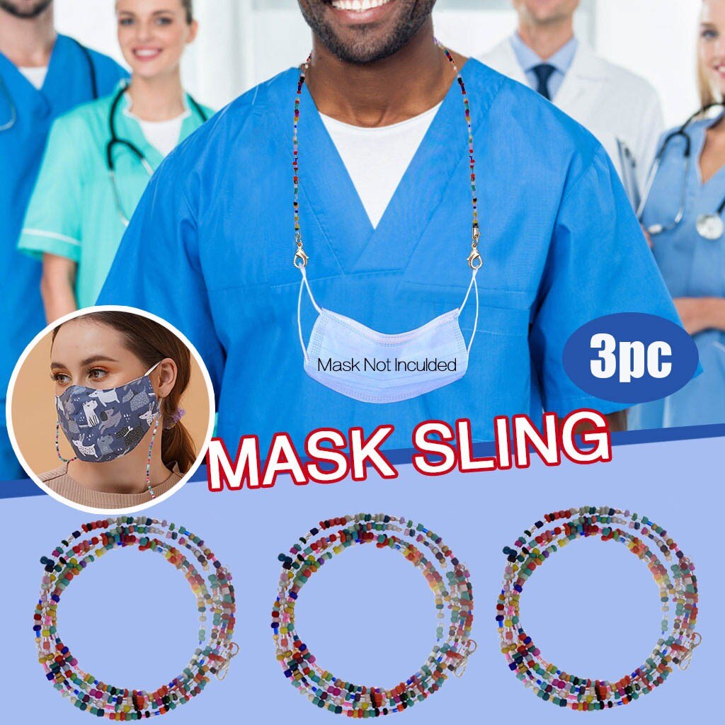 3Pcs Masker Lanyard Handy & Handig Veiligheid Masker Rest & Oor Houder Touw Hals Opknoping Masker Houder Sujeta Mascarillas salvaorejas: 3PCS