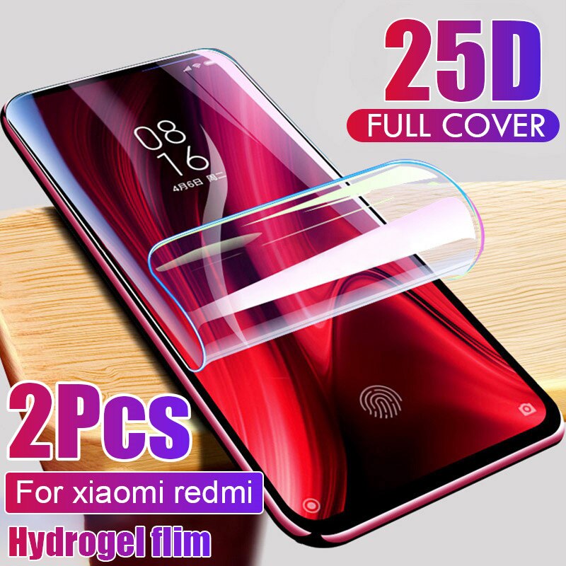 2Pcs Screen Protector Hydrogel Film For Redmi Note 11 10 9 8 7 Pro 8T 9S For Xiaomi Mi 11 Mi 10 Mi 9 Mi 9T Pro POCO X3 Pro F3 M3