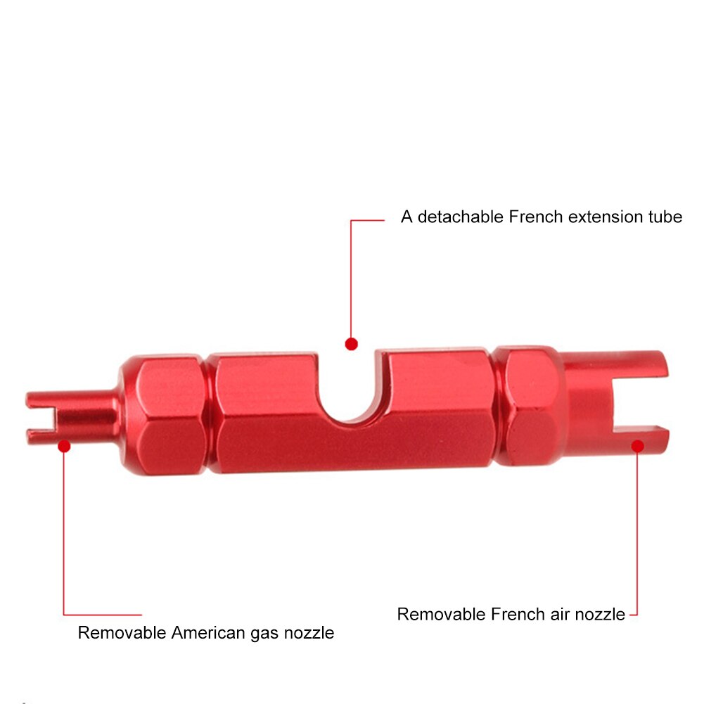 1Pc Bike Valve Demontage Tool Multifunctionele Mtb Racefiets Ventiel Remover Anti-Slip Air Valve Spanner Demontage tool
