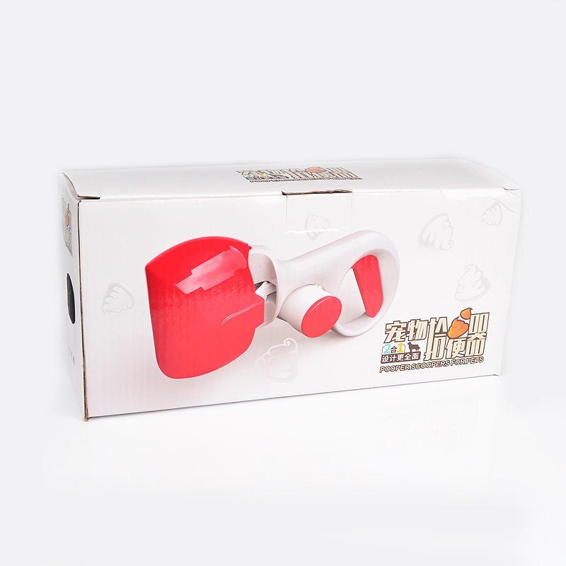 Dog Pooper Scooper Easy Pick Up Garbage Bags Long-Handled Grabber Picker Pet Waste Bag Holder Waste Dispenser Tool