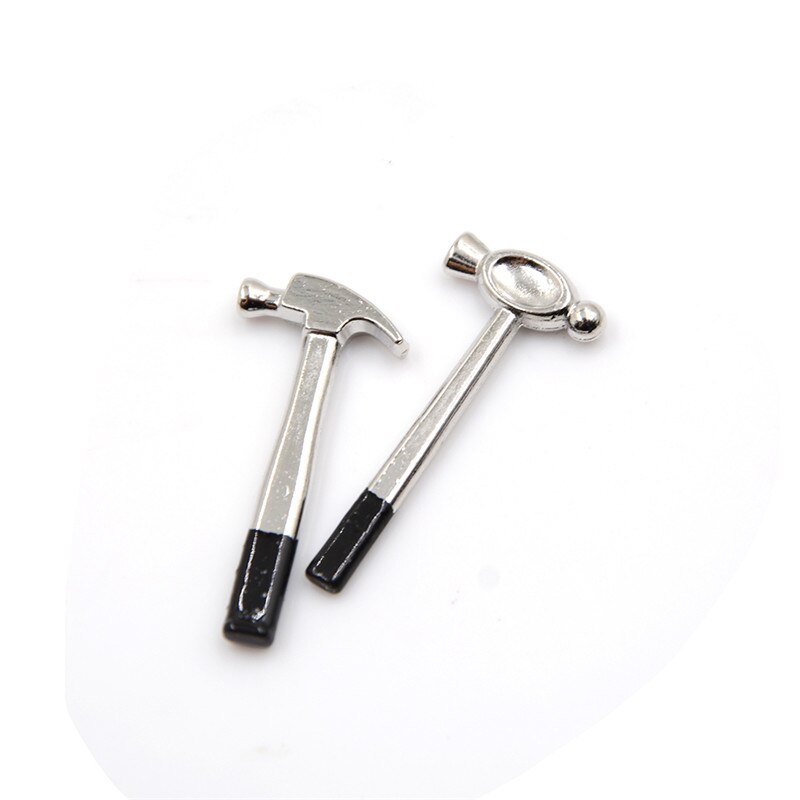 8pcs 1:12 Scale Miniature Metal Hand Tools Set Dolls House Accessories Good