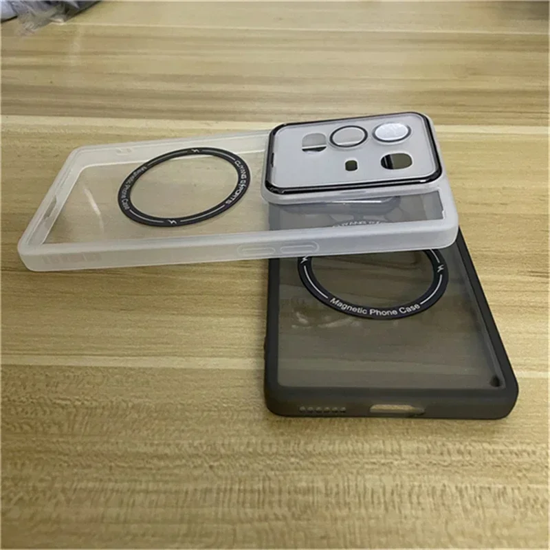 Transparent MagSafe Magnetic Case For Infinix Note 50 Pro Plus 50S 50X 40 Pro Plus 4G 5G Lens Camera Protect TPU Silicone Cover