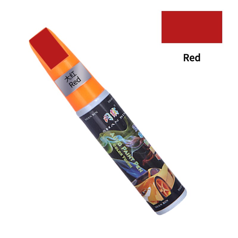 20 Colors Car Mending Fill Paint Pen Tool Applicator Waterproof Touch Up Car Paint Repair Coat Painting Scratch Clear Remover: red
