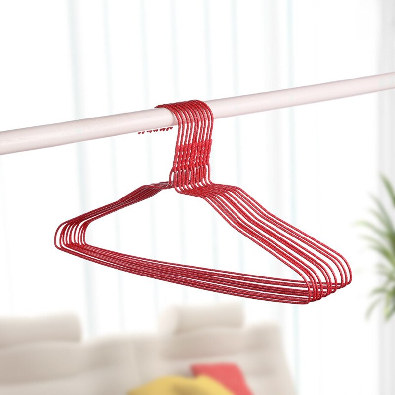 Portable Coat Hangers Strong Plastic Clothes Hangers for Tops/Skirts/Dresses /trousers Non-Slip Hanger Hook