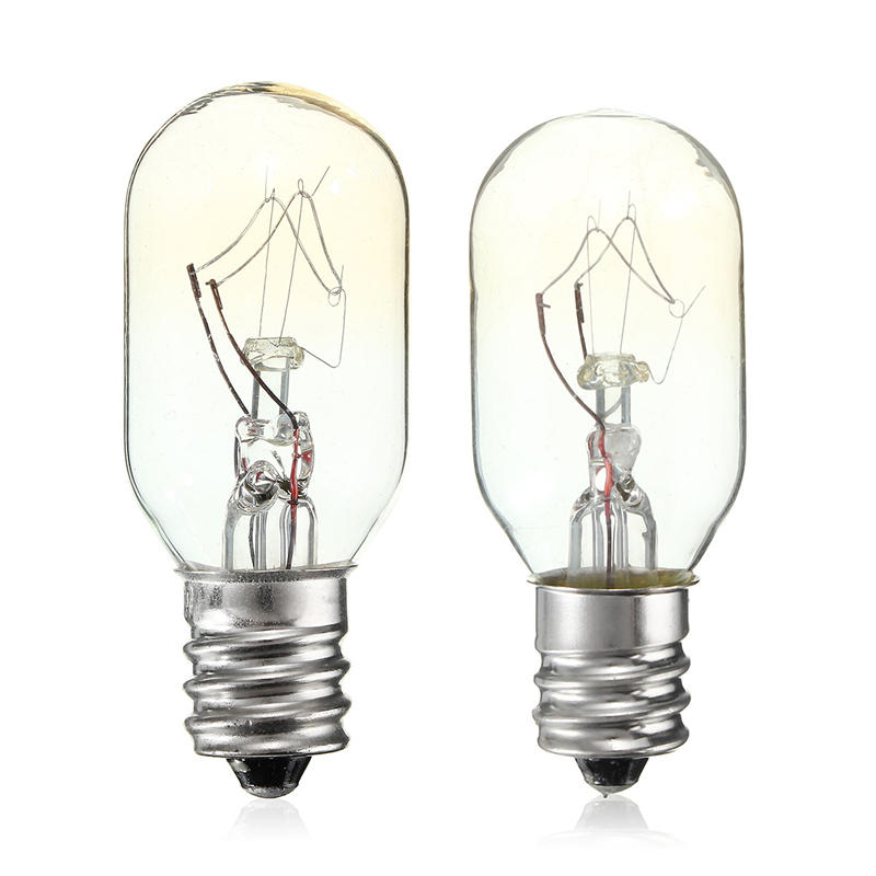 Ampoule LED en verre à incandescence E12, 15W/25W 120V 220V, 8 pièces/lot, lampe pour réfrigérateur, four à sel, décoration de la maison