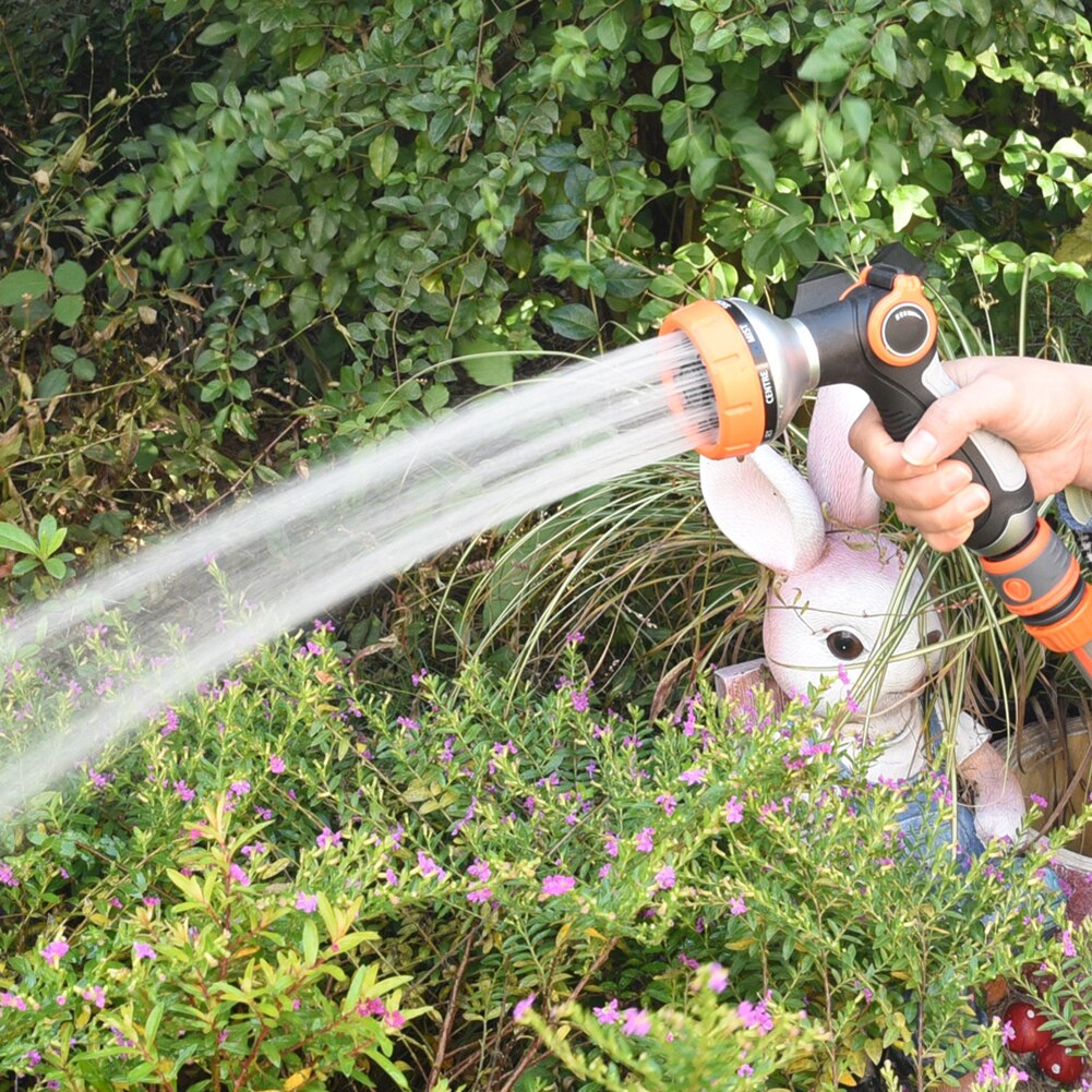 Verstelbare 8 Model Water Spuitpistool Lawn Watering Multifunctionele Wasstraat Hoge Druk Hand-Held Sprinkler Tuin water Nozzle