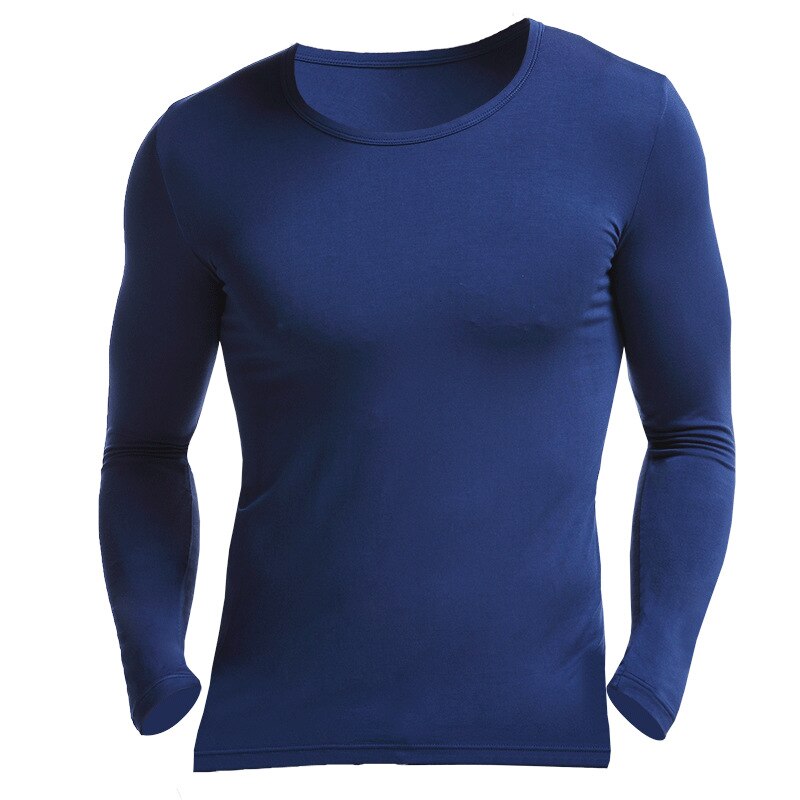 Men Undershirts Modal Underwear Sleepwear Muscle Tight Fitness Shirts Autumn Spring Long Sleeve Pajamas Plus Size Camisetas 3XL