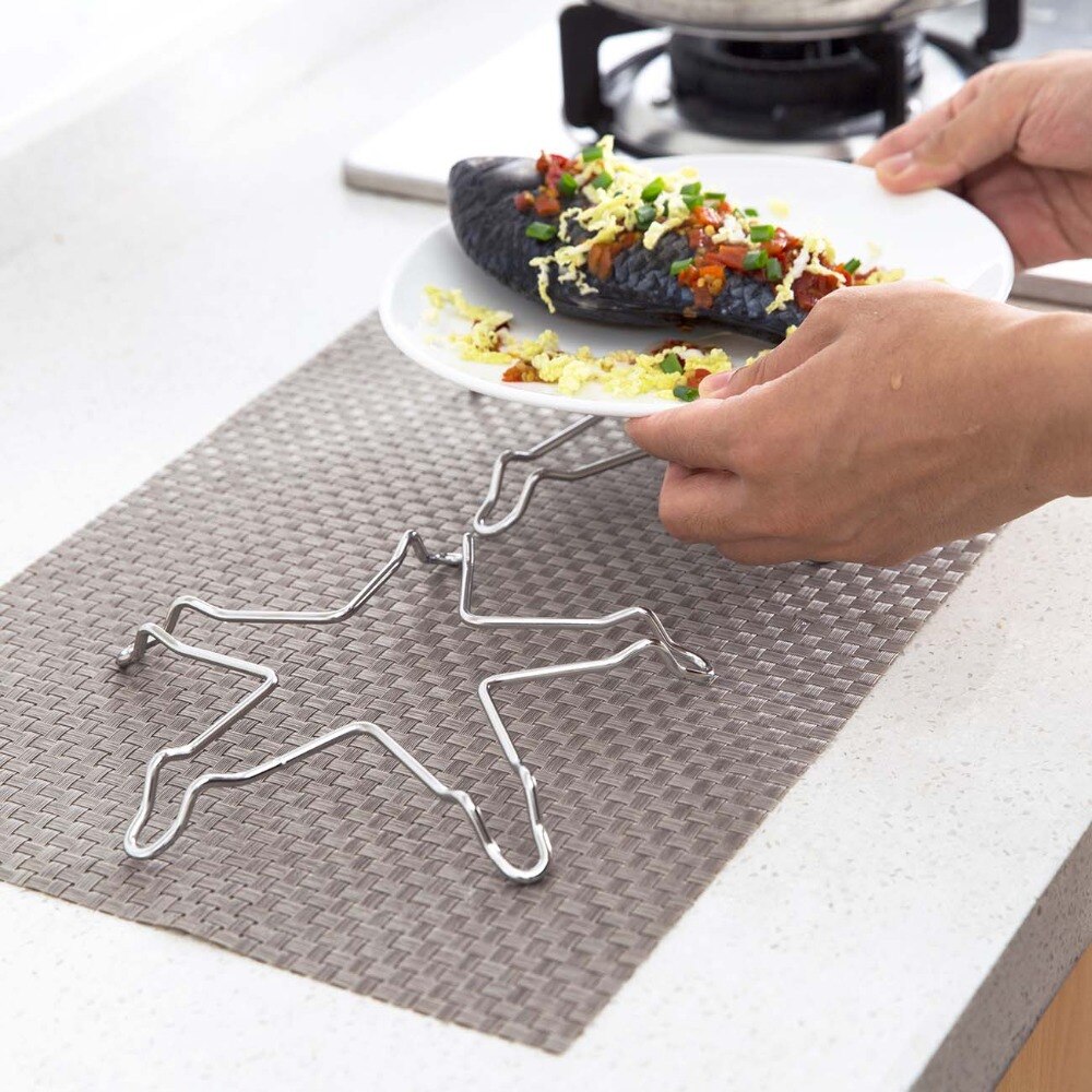 Vijfhoekige roestvrijstalen stoomrek plank waterstomer keuken multifunctionele pot koken stoomvoedselrek