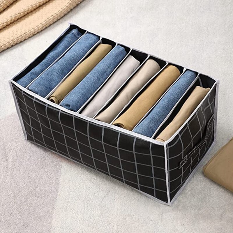 Kleding Organizer Voor Gevouwen Kleding, Grote Capaciteit Garderobe Kleding Organizer Voor Jeans, Broek, Ondergoed, 9 Grids