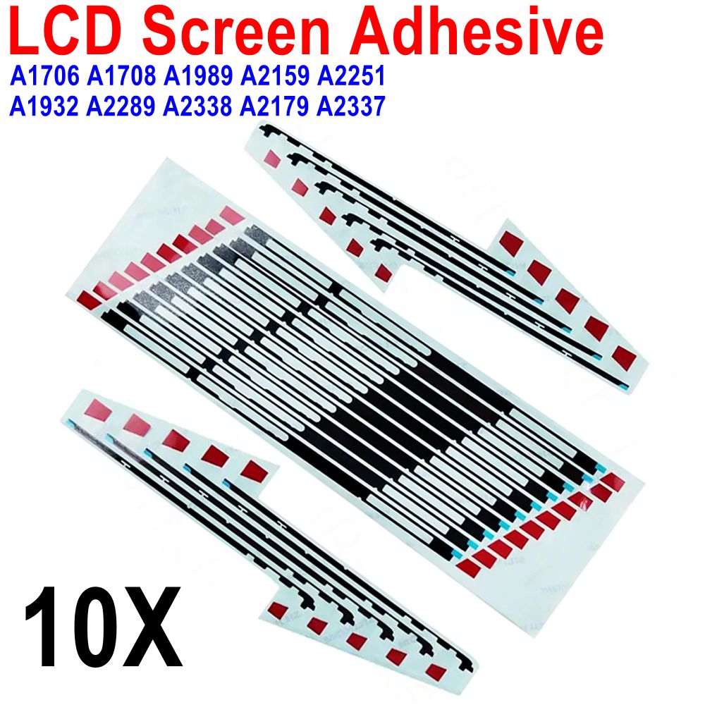 10 Sets voor Macbook Pro Air A1706 A1708 A1932 A1989 A2159 A2179 A2251 A2289 A2337 A2338 Lcd-scherm Plakstrip Sticker tape