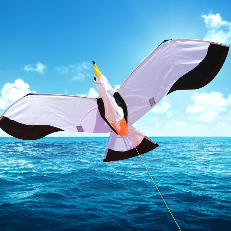 3D Enkele Lijn Seagull Vliegers Sport Strand Met Kite Handvat En String Makkelijk Te Vliegen