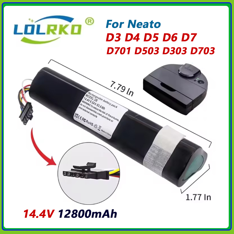 Nueva batería de repuesto para aspiradoras robóticas Neato Botvac Connected D3 D3+ D4 D5 D5+ D6 D7, número de pieza: 945-0225/205-0011