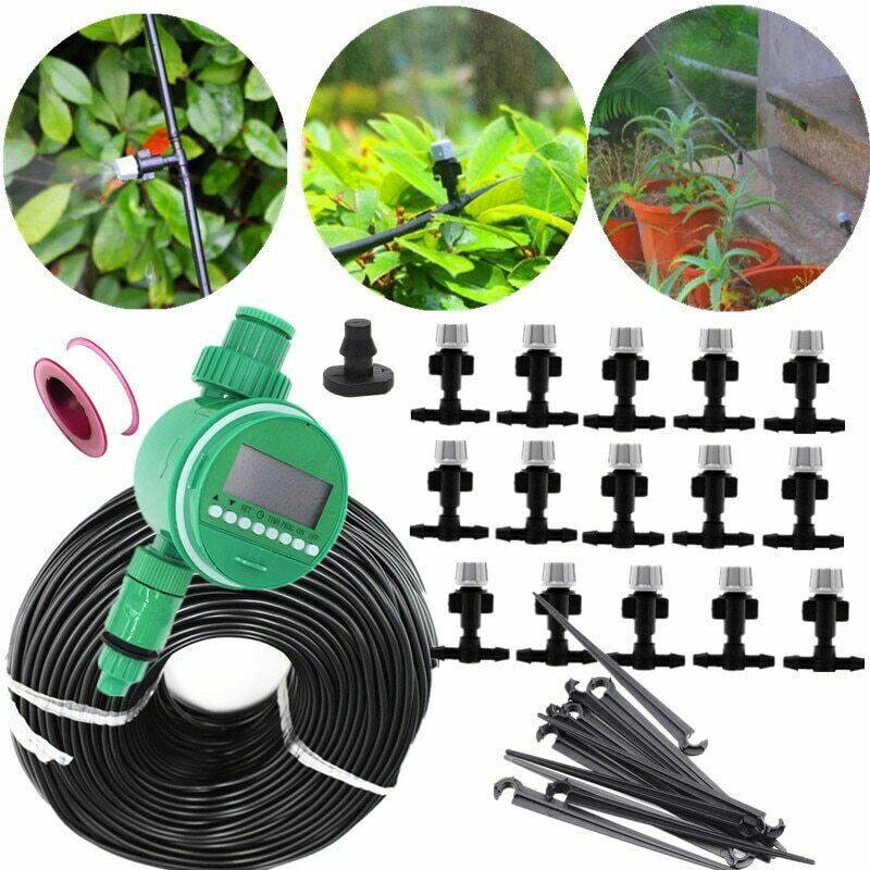 Water Saving 10m Long Irrigation Drip Irrigation System With 10 Drip Tips Automatic Watering Hose Garden Micro Drip Watering Kit