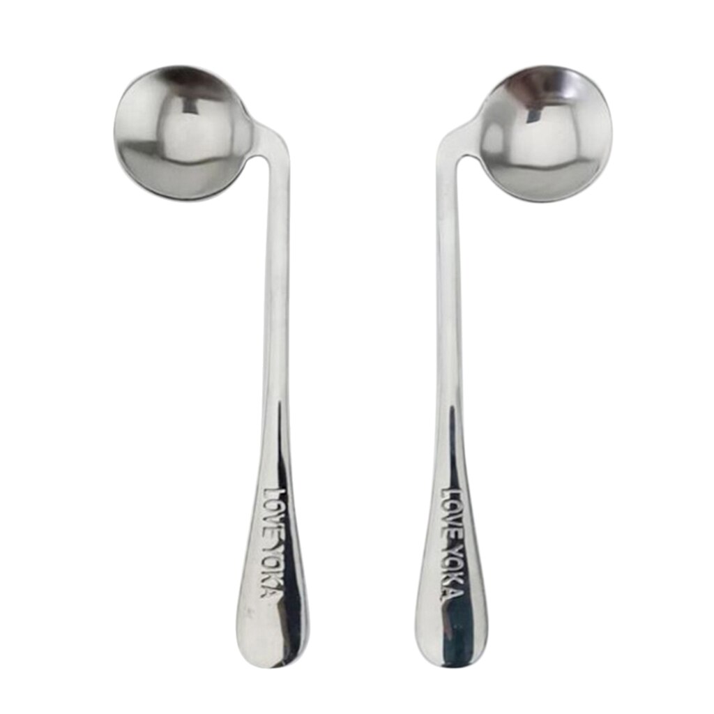 2 Stuks Lichtgewicht Links/Rechts Haaks Lepel Voor Ouderen Handicap Onafhankelijke Eten