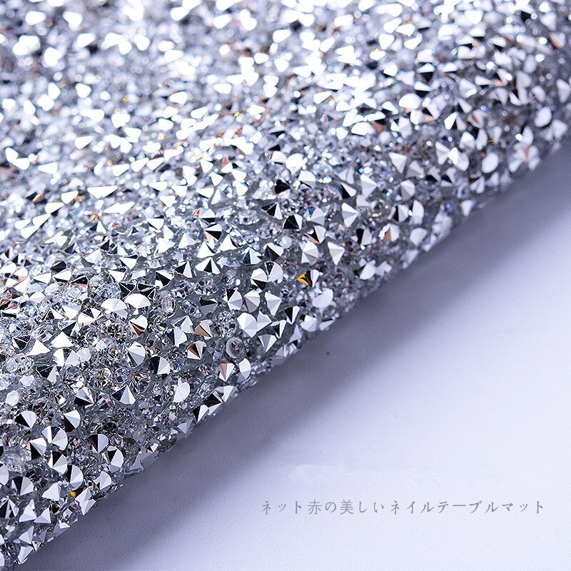 Mantel de mesa con diamantes de imitación para decoración de uñas, mantel de fondo de tela, péndulo superllamativas para fotos pequeñas y frescas