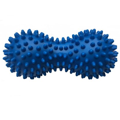 Jordnøddeform massagebold fitness sport træning kropsstress pvc fod spids muskel massage bold hånd spids fysioterapi bold: Blå
