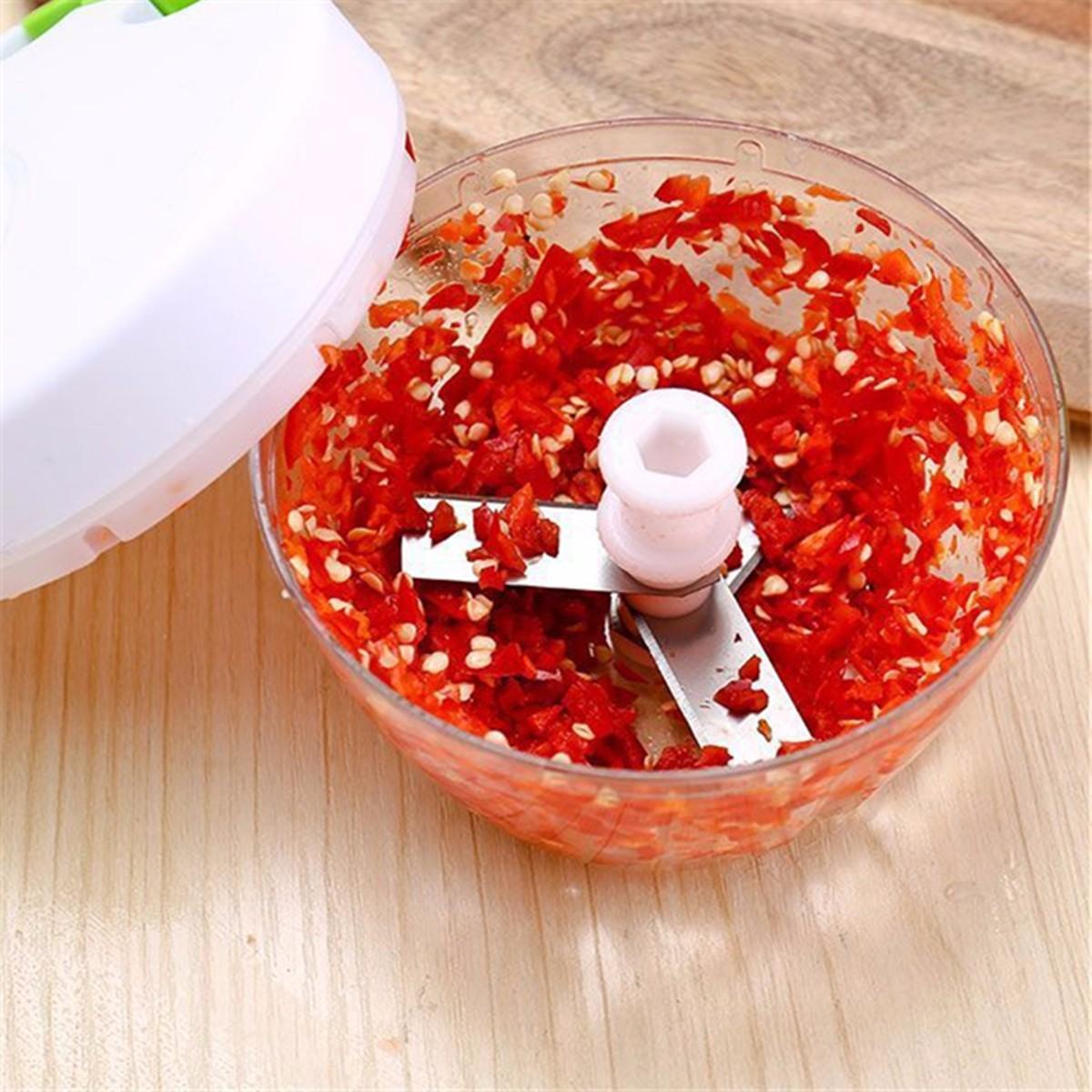 Manual Pull Rope Food Vegetable Blender Meat Chopper Hand Held Pulling Slicer Mincer