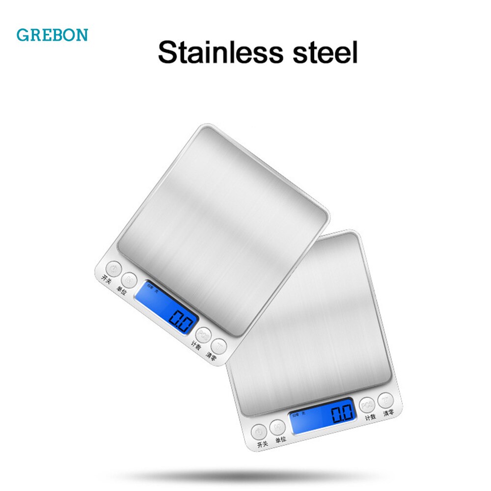 Digital Weight Scale For Kitchen Measuring Meter Electronic Balance Cuisine Food Diet Stainless Steel Portable Tool Precision