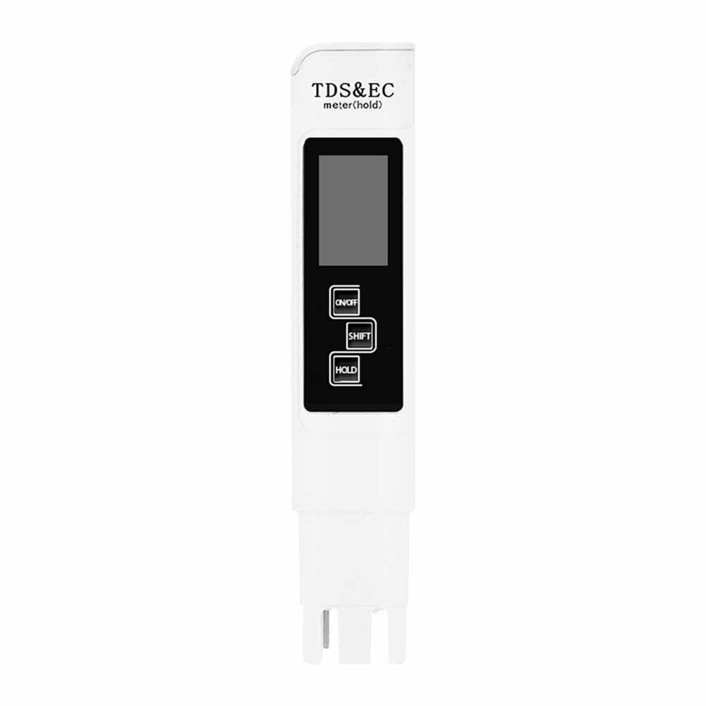 3 in 1 TDS EC Meter Temperature Digital LCD Water Testing Pen Purity Filter with 4 Different Modes Water Level Tester