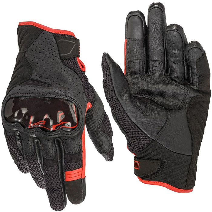 SMX-1 de carreras de Motocross Alpine Air V2, guantes de cuero con ventilación para Moto Gp, resistentes a caídas, con pantalla táctil: 93 / M