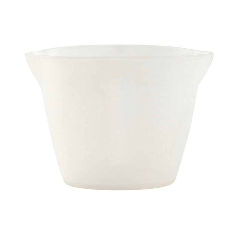 Wieder verwendbare Silikon-Messbecher Harz-Misch becher Epoxidschmuck-Gussformen Acrylfarben-Gieß becher: Beige