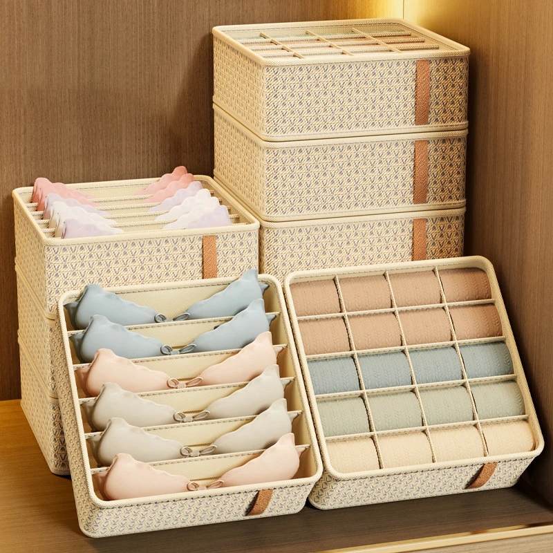 Ondergoed Opbergdoos Slaapzaal Slaapkamer Garderobe Ondergoed Organizer Opvouwbare Bh Sokken Lade Divider Box Kast Organizer