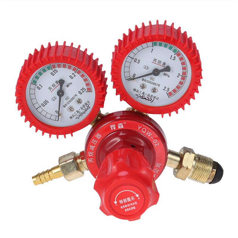 CO2 High Pressure Regulator Gauge Gas Bottle Regulator Carbon Dioxide Welding Pressure Reducer Dual Gauge Mixed Gas Regulator