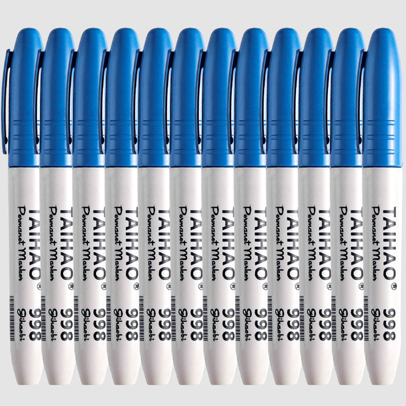 TAIHAO998 Marker Stift Rot Blau Schwarz Marker Stift Öl Schnell trocknend Großen Kopf Stift Lichtecht Farbe Stift Student büro Schreibwaren: Rosa