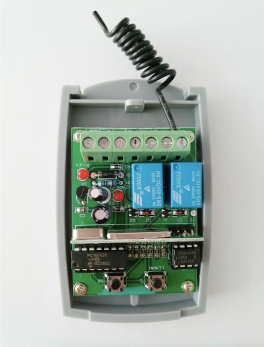 Universal 2 channel Wireless Garage Door 433MHZ DC12V/24V Rolling Code Receiver