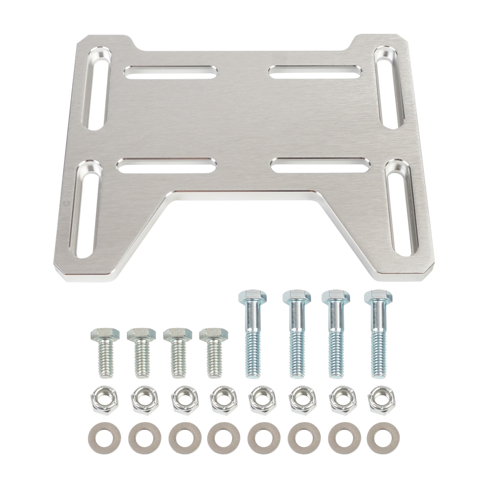 Motor Engine Mount Adapter Bracket Plate For Mini Bike Go Kart Doodlebug DB30 Coleman 100 Predator 212cc Small 4 Stroke Engines: Silvery