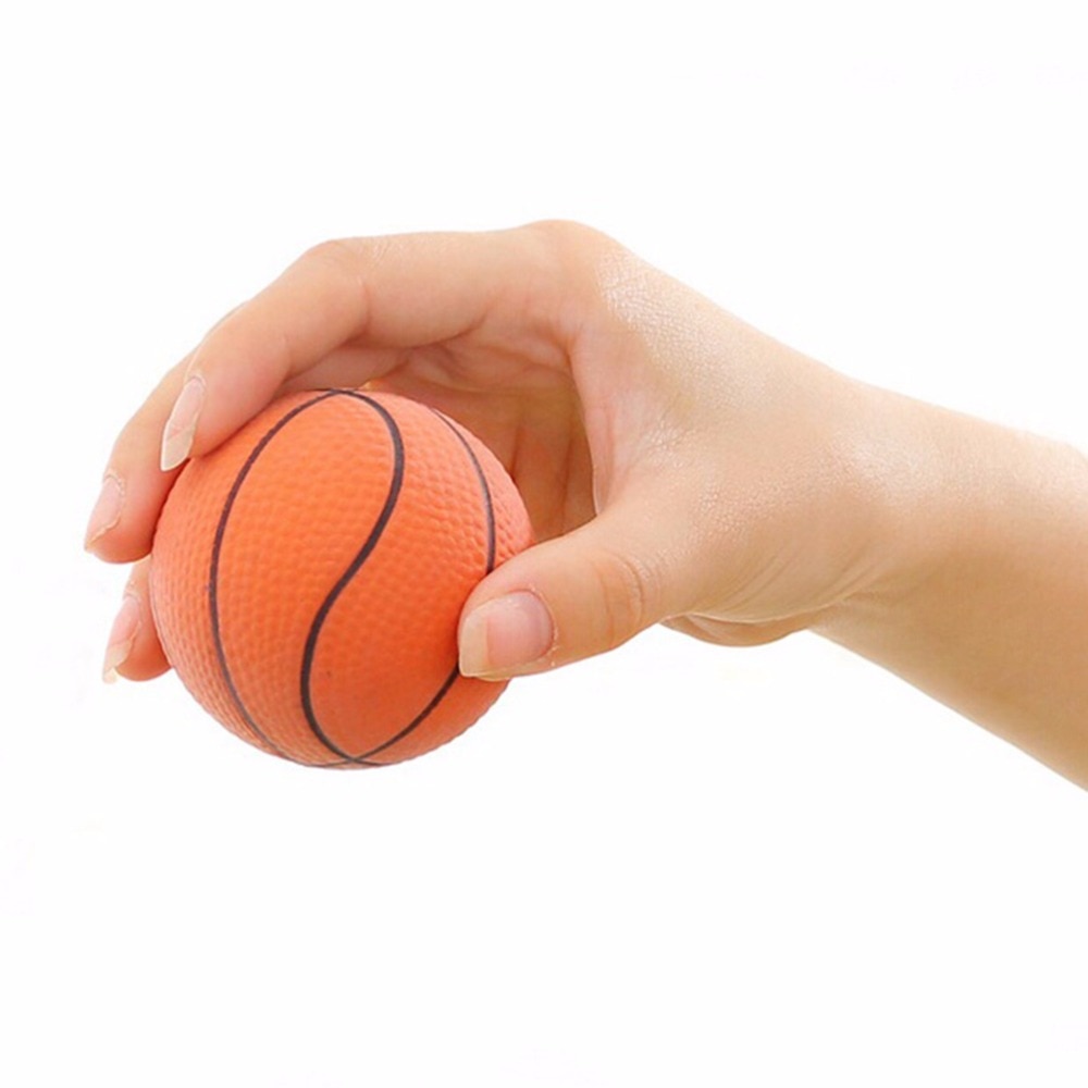 Hand Exerciser Oranje Mini Squeeze Basketbal Hand Pols Oefening Stress Pu Schuim Bal Speelgoed Voor Stress