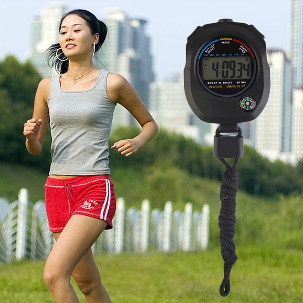 1 Pcs Digital Stopwatch Timer Multifuction Handheld Sports Stop Chronograph Training Outdoor Watch Timer Runni A5g6